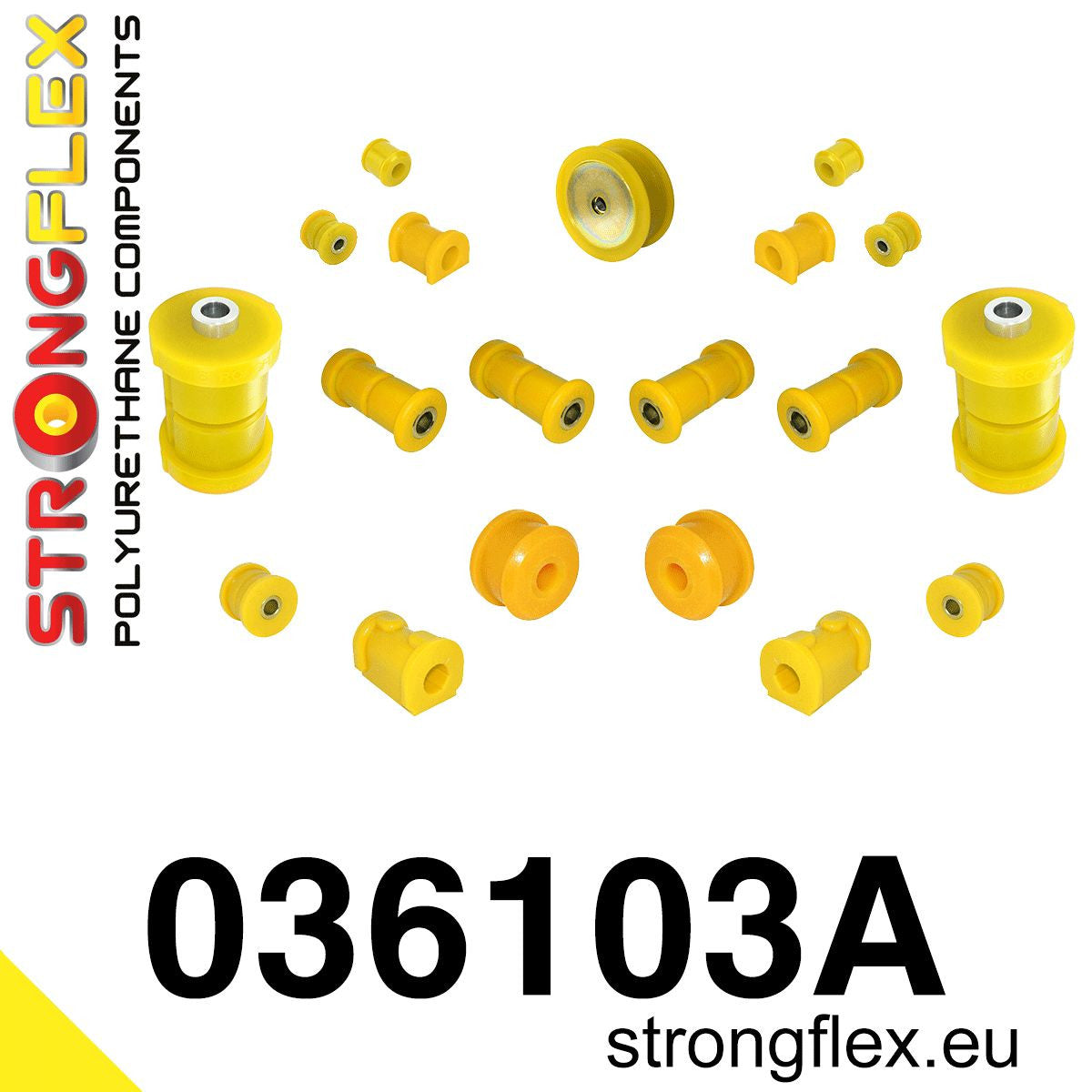 036103A Full suspension bush kit SPORT Sport (Yellow) BMW Seria 3 II (82-91) E30