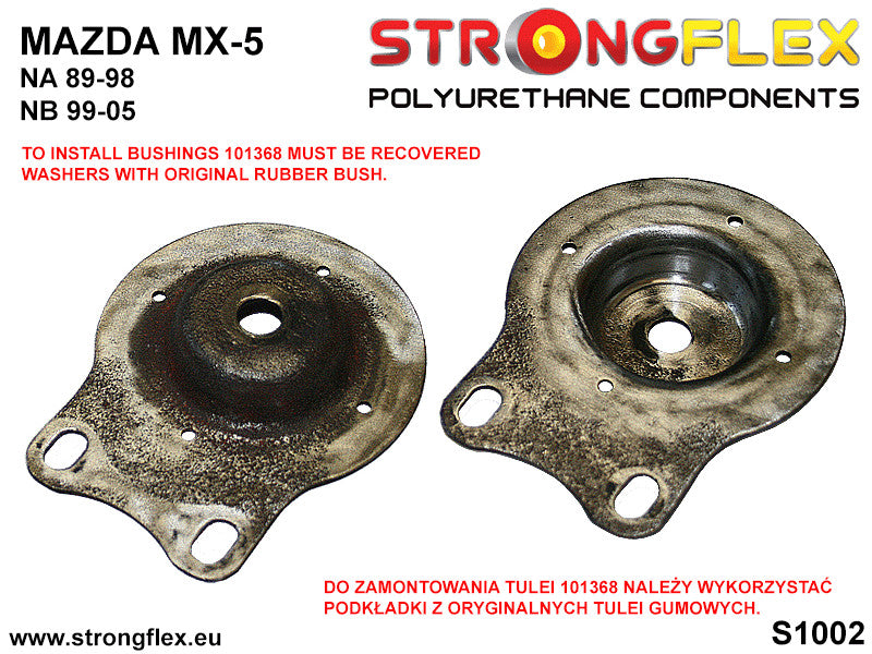 101368A Rear diff mount bush SPORT Sport (Yellow) Mazda MX-5 / Miata / Roadster I (89-98) NA