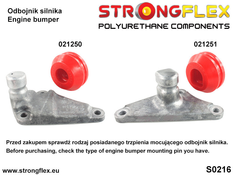 021250B Engine bumper Standard (Red) Audi 80 / 90 / S2 / RS2 80 / 90 B2 (78-86)