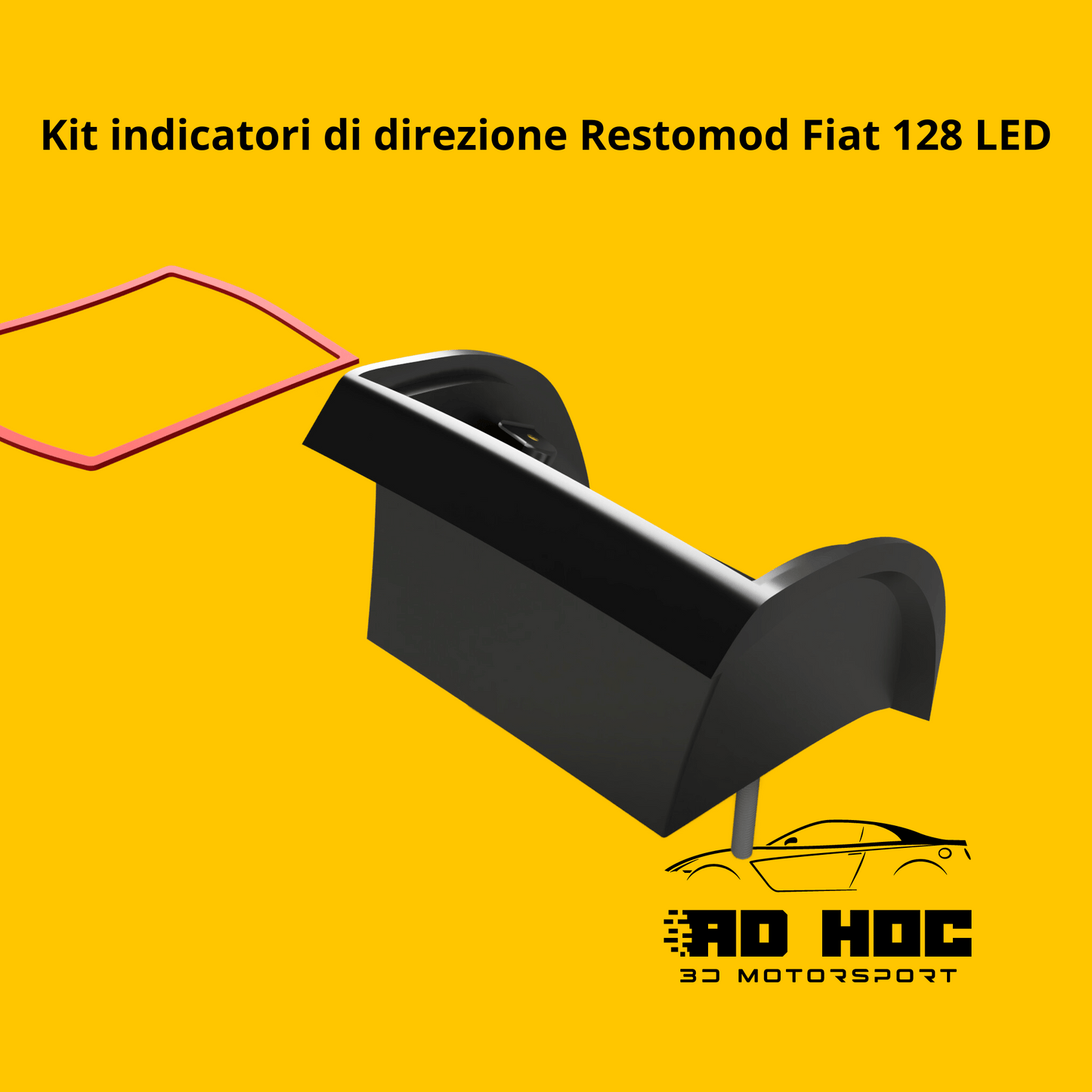 Kit indicatori di direzione Restomod Fiat 128 LED ad hoc 3d motorsport