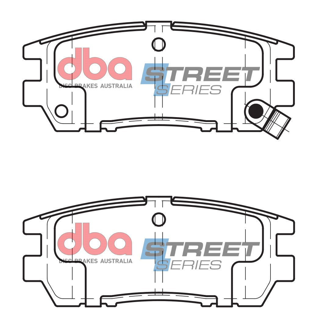 DBA DB1231SS - Brake Pads Street Series Ceramic | Rear Axle