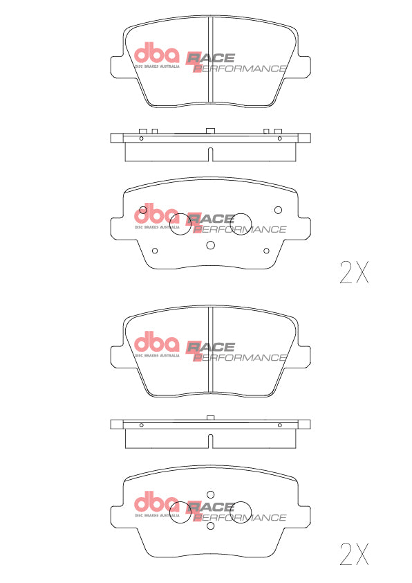 DBA DB15013RP - Brake Pads Race Performance