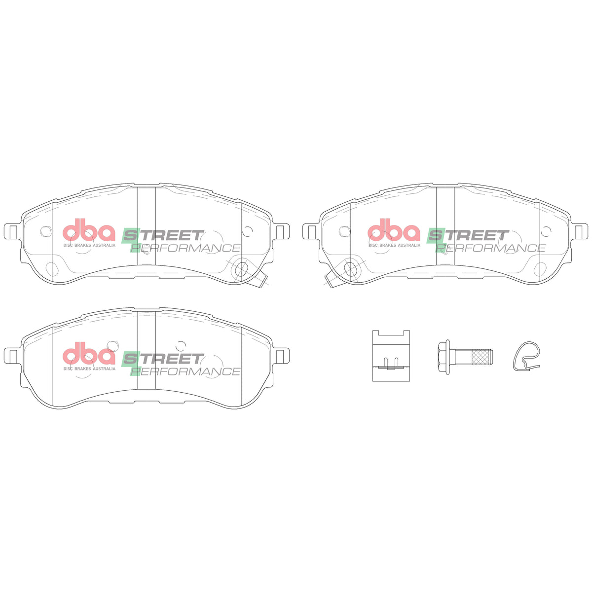 DBA DB15016SP - Brake Pads Street Performance | Rear Axle