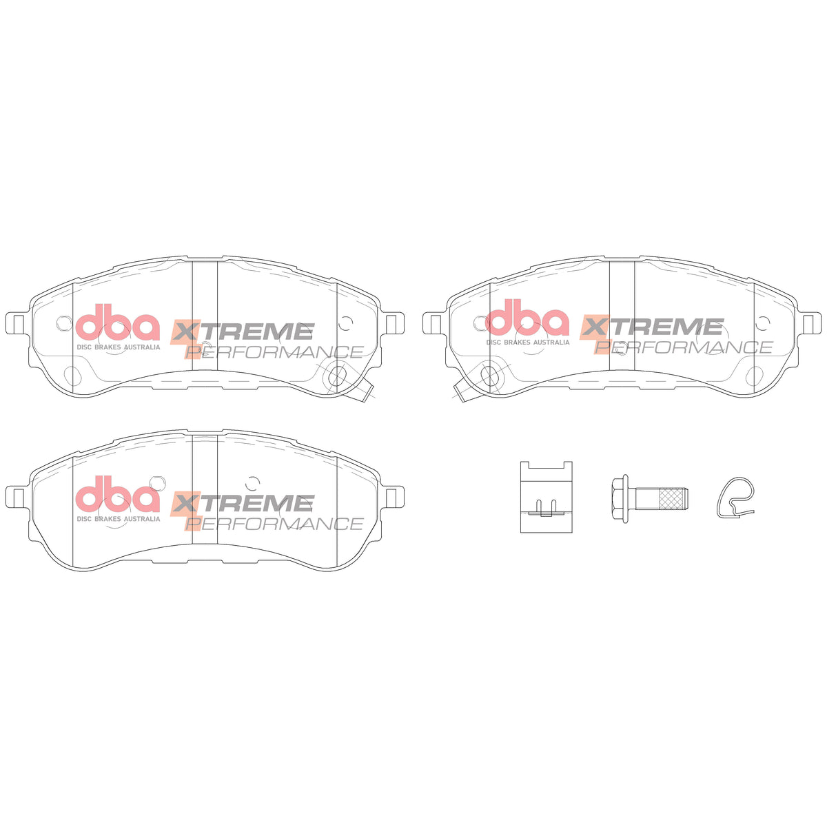 DBA DBA43109S-15016XP - Brake Kit - 4000 Series T3 Slotted & Xtreme Performance Brake Pads (2x DBA43109S + DB15016XP)