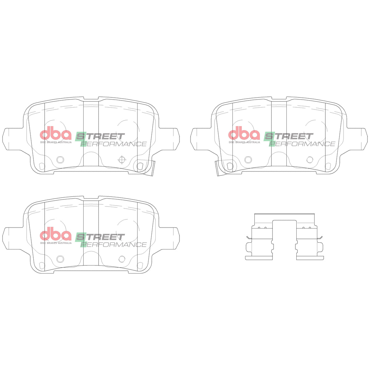 DBA DB15018SP - Brake Pads Street Performance | Rear Axle