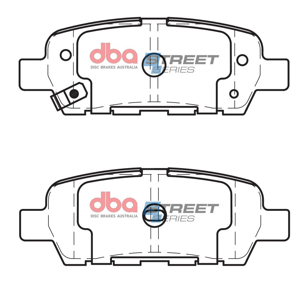 DBA DB1509SS - Brake Pads Street Series Ceramic | Rear Axle