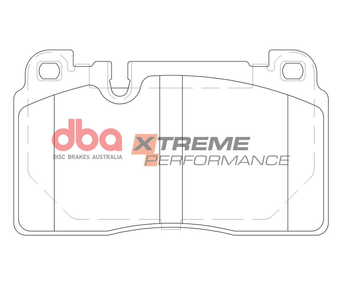 DBA DBA42832S-15111XP - Brake Kit - 4000 Series T3 Slotted & Xtreme Performance Brake Pads (2x DBA42832S + DB15111XP)