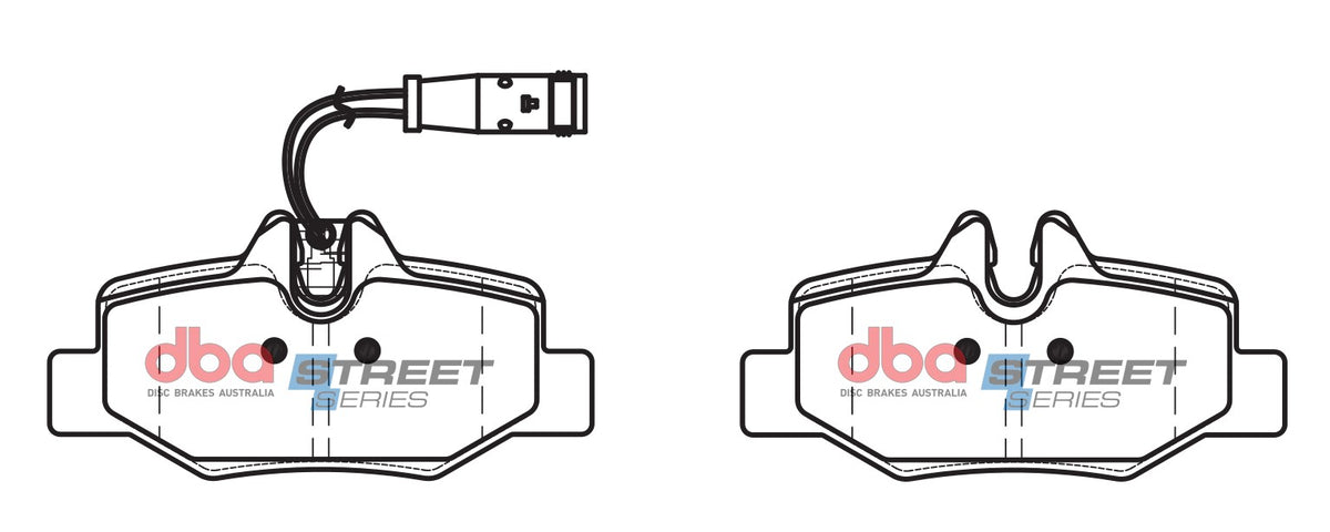 DBA DB1966SS - Brake Pads Street Series Semi-metallic | Rear Axle