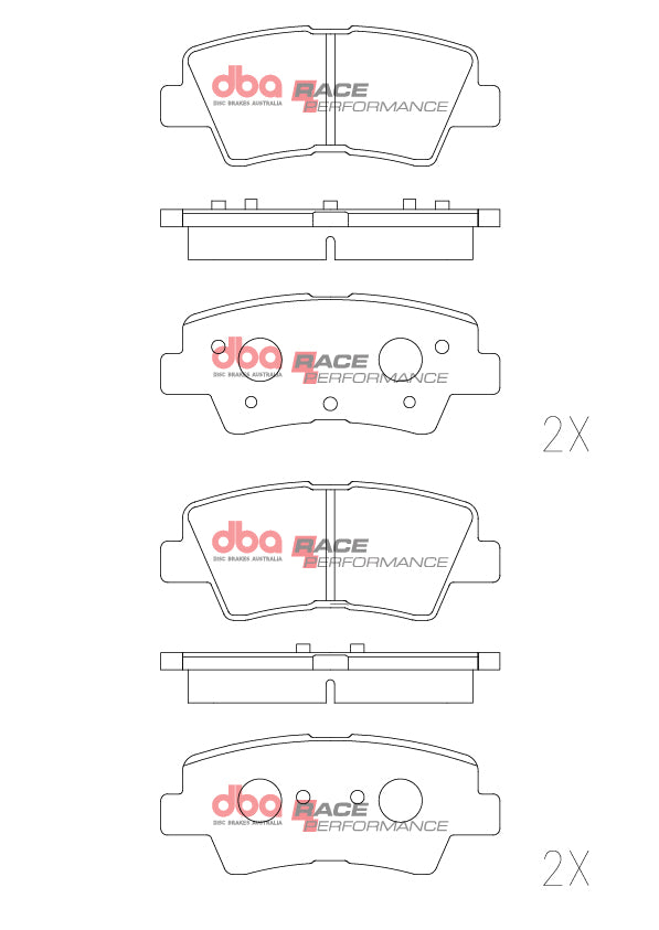 DBA DB2076RP - Brake Pads Race Performance