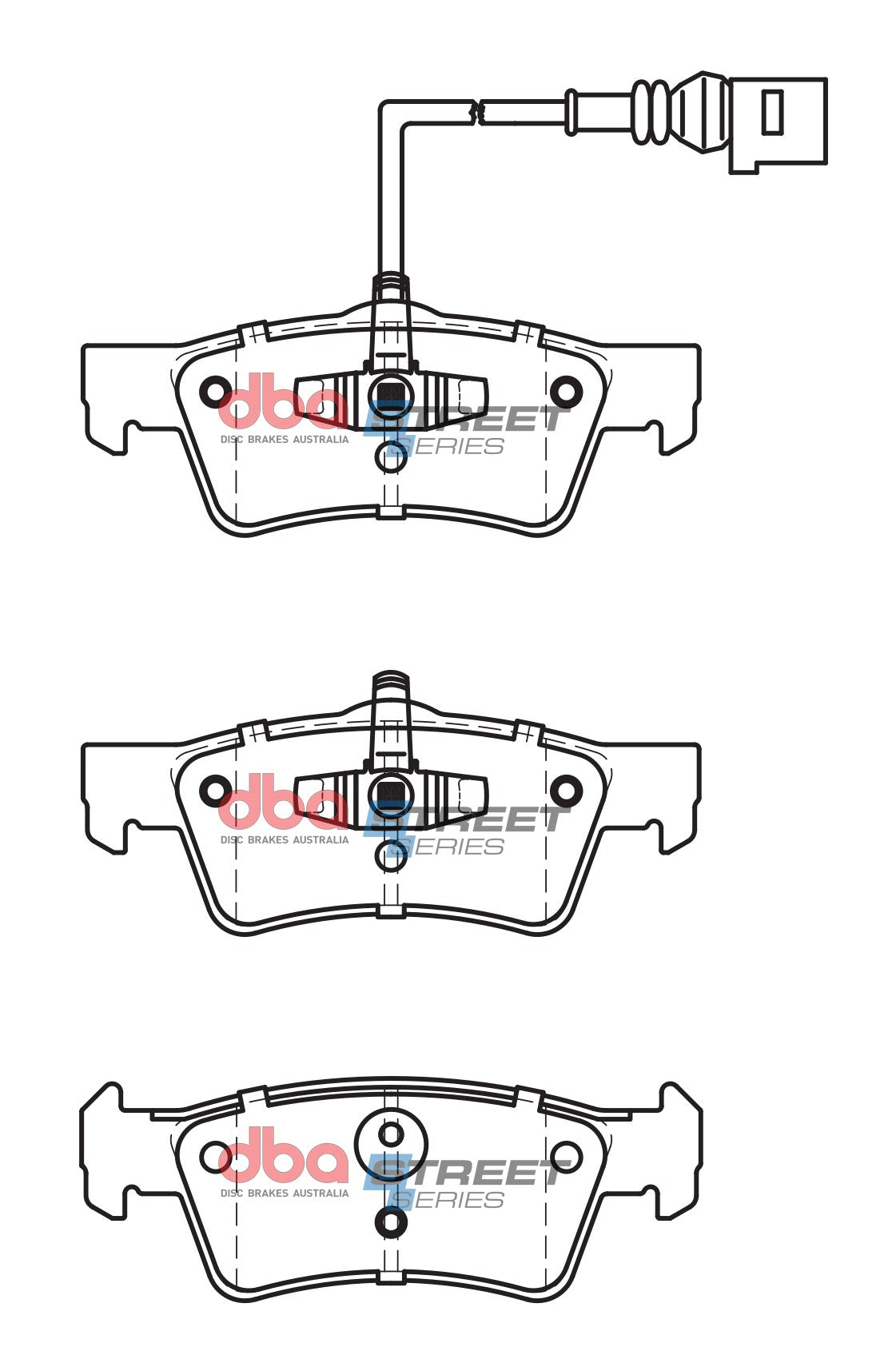 DBA DB2201SS - Brake Pads Street Series Semi-metallic | Rear Axle