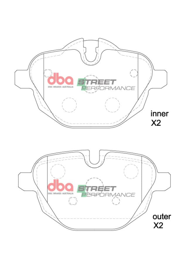 DBA DB2225SP - Brake Pads Street Performance | Rear Axle