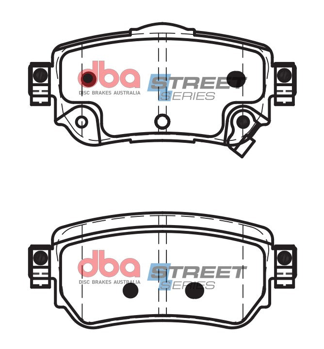 DBA DB2357SS - Brake Pads Street Series Ceramic | Rear Axle