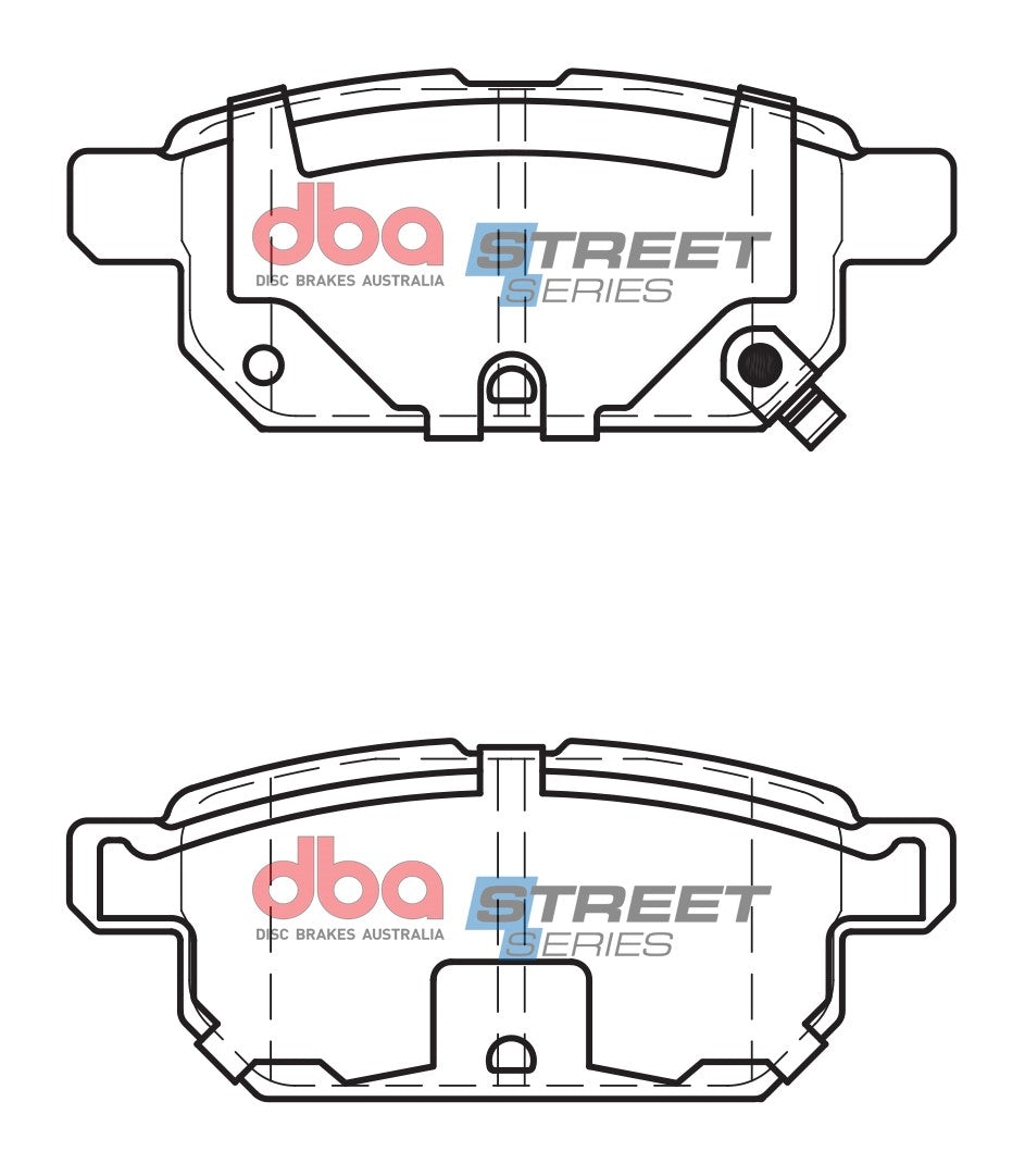 DBA DB2364SS - Brake Pads Street Series Ceramic | Rear Axle