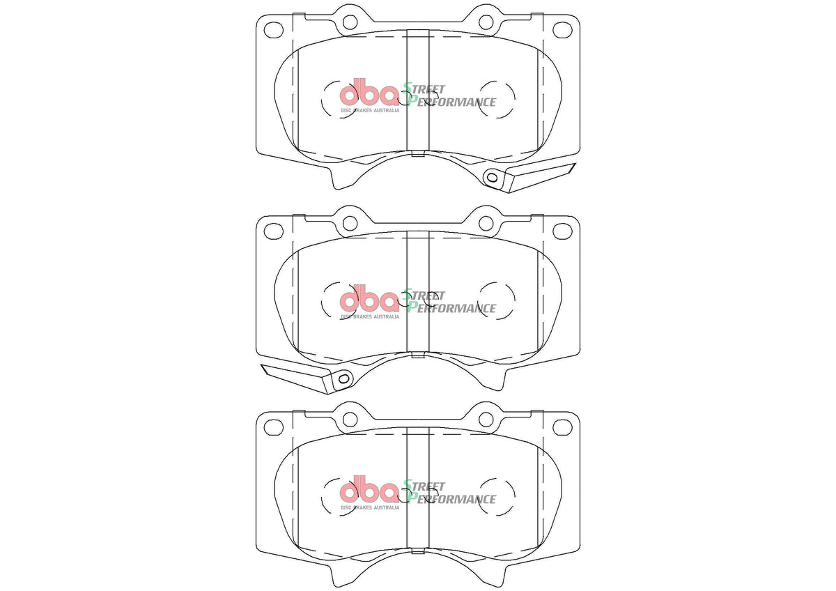 DBA DBA2700S-2380SP - Brake Kit - Street Series T2 Slotted & Street Performance Brake Pads (2x DBA2700S + DB2380SP)