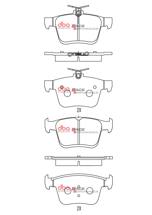 DBA DB2384RP - Brake Pads Race Performance