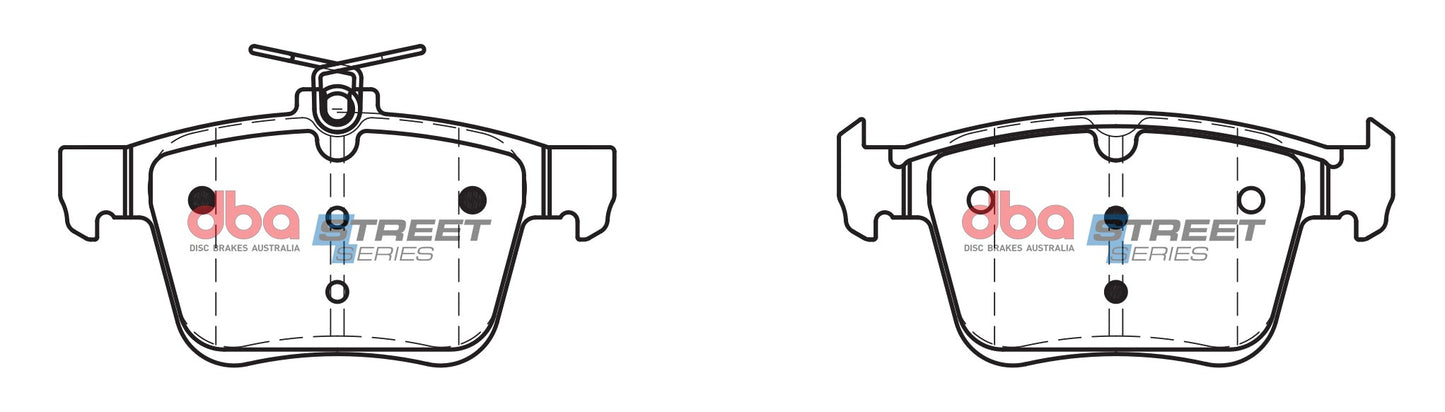 DBA DB2384SS - Brake Pads Street Series Ceramic | Rear Axle