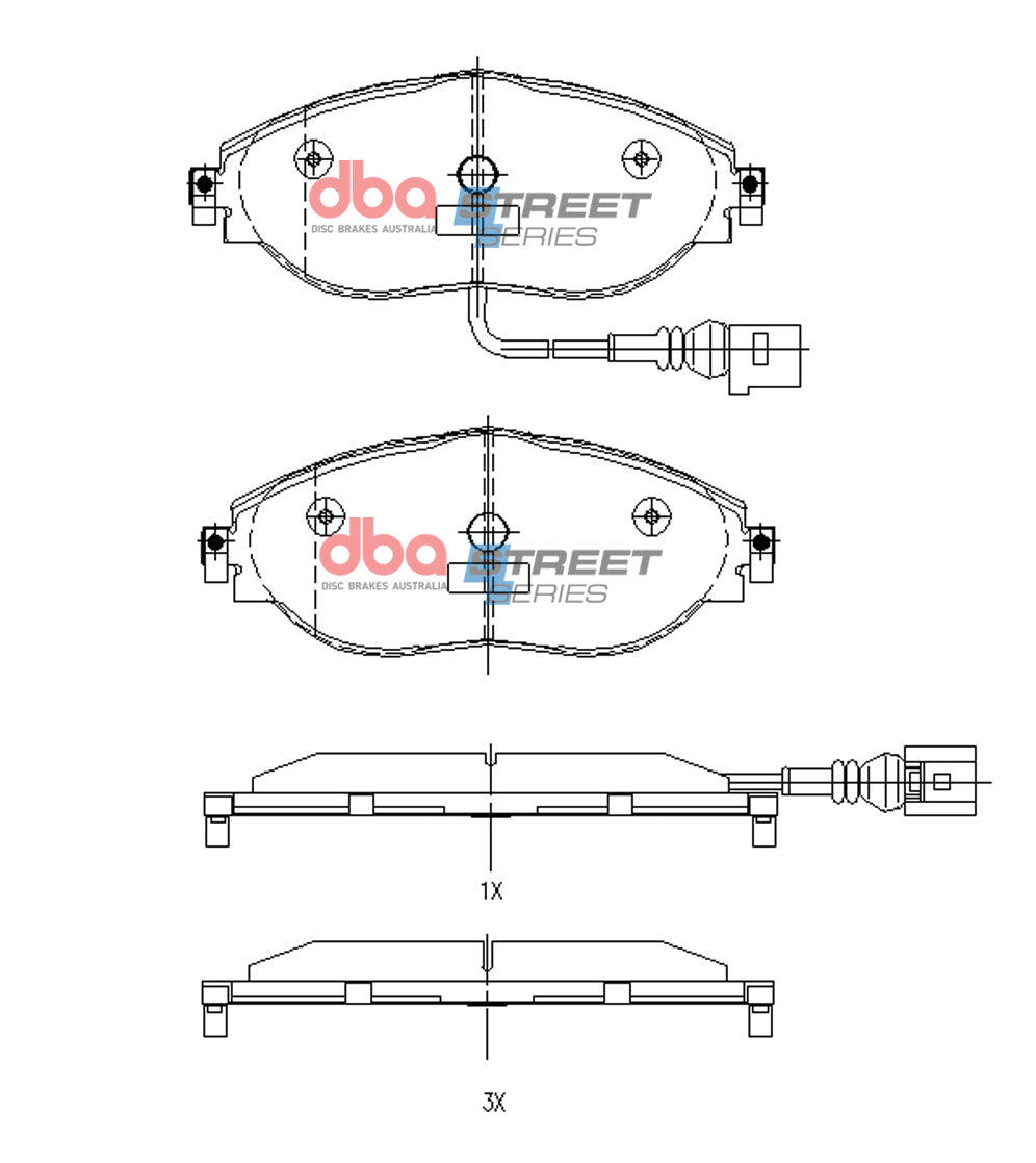 DBA DB8849SS - Brake Pads Street Series | Front Axle