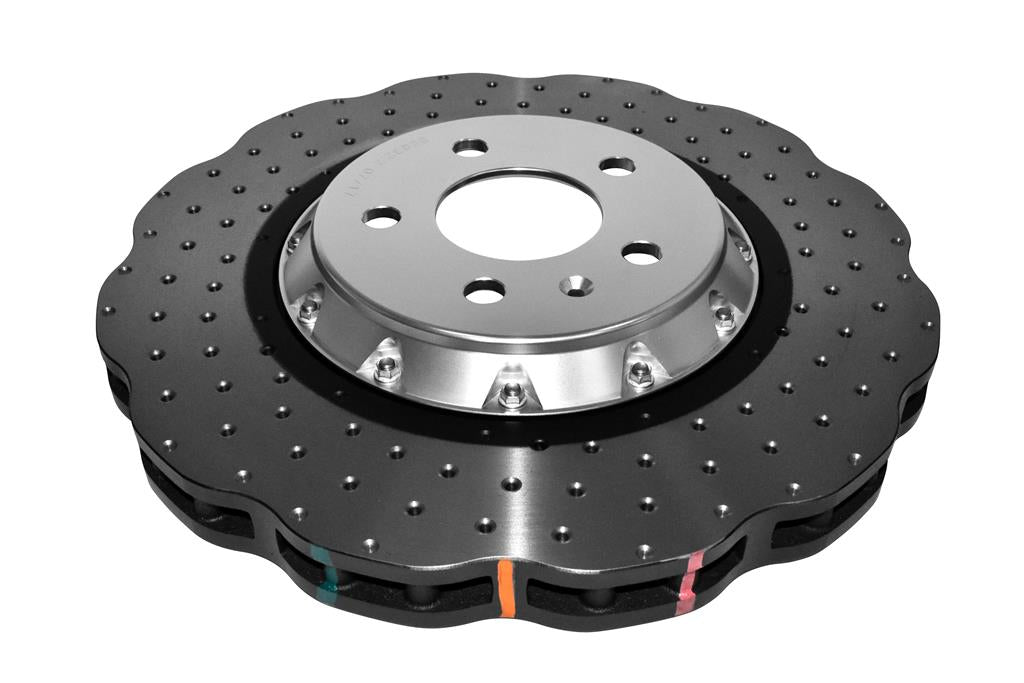 DBA DBA52832WSLVXD - 5000 series - Crossed Drilled & Dimpled Silver Hat