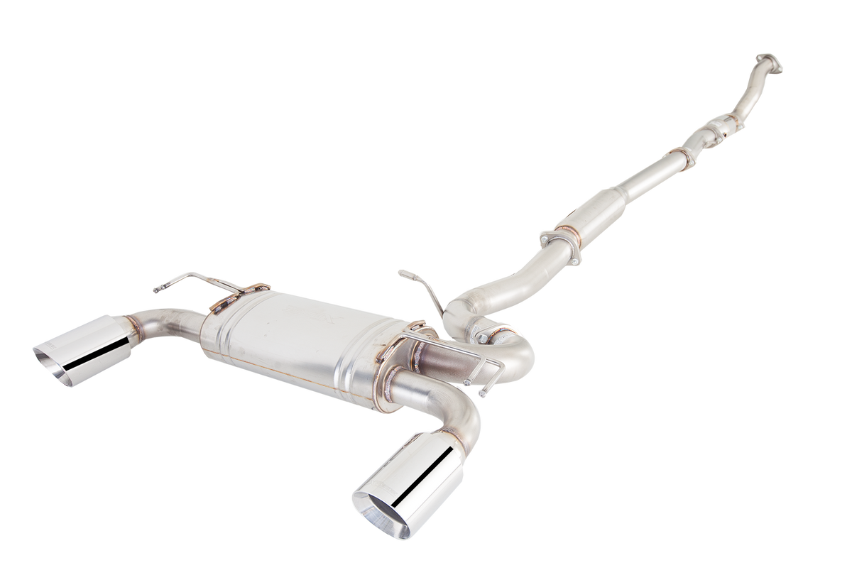 Xforce 3" Downpipe-Back System, 409 Raw Stainless Steel (for track and off road use only)
