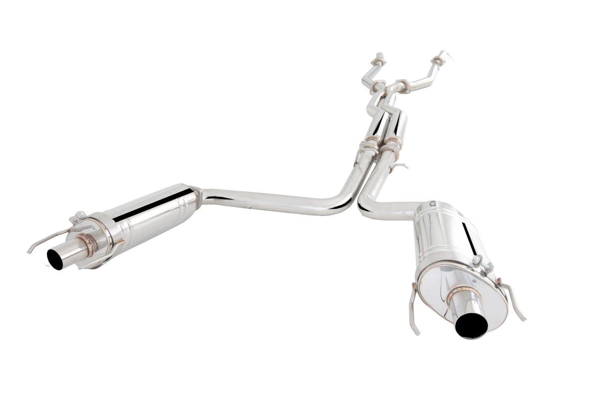 Xforce 2.5" Cat-Back System with Mufflers, 304 Stainless Steel