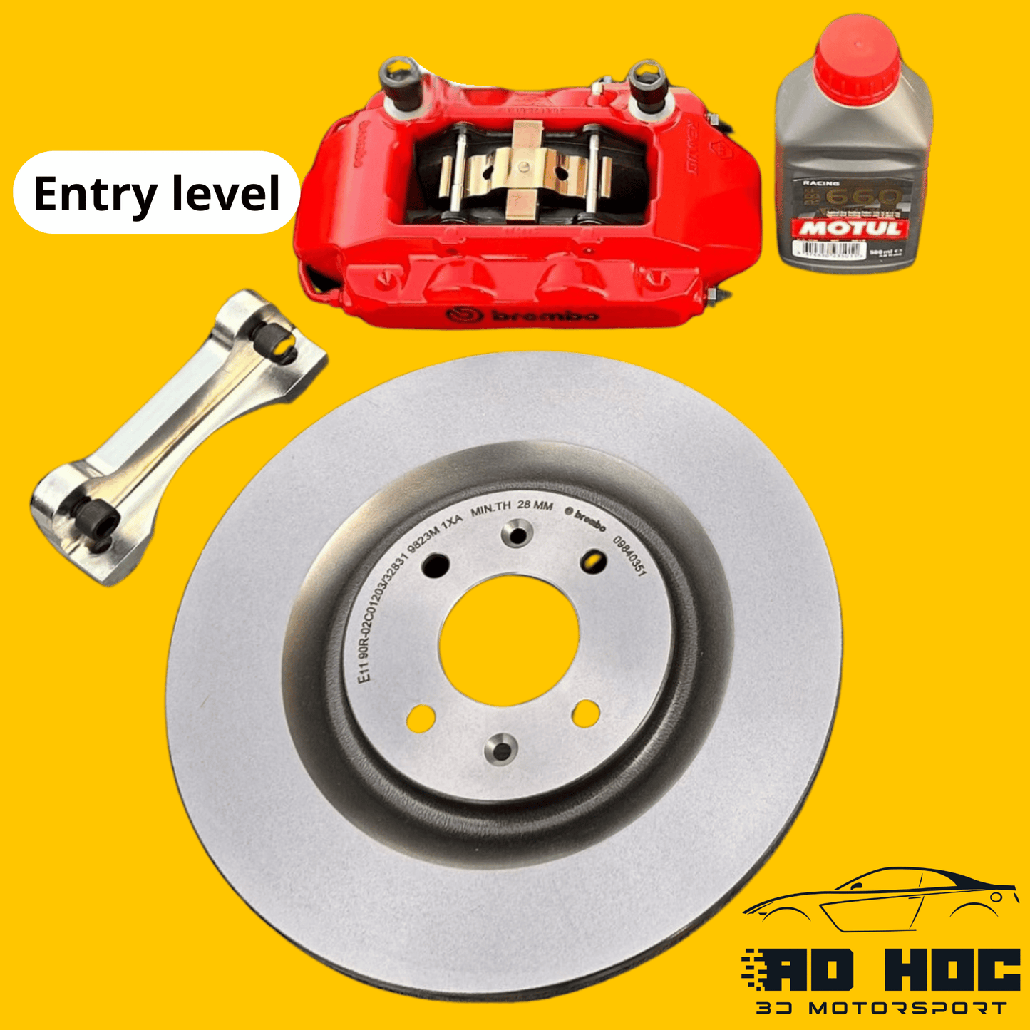 Ad Hoc 3D Motorsport kit impianto frenante maggiorato Ford Fiesta MK7 / MK8 / MK8.5