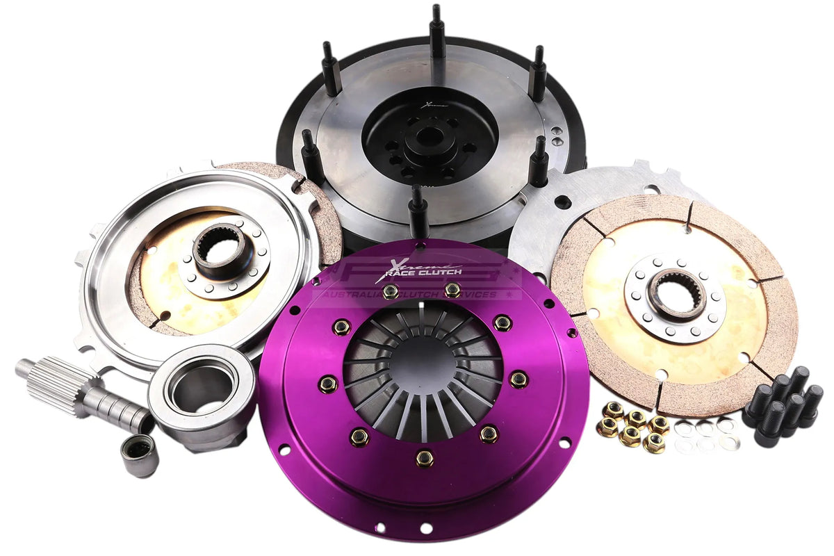 Xtreme Performance - 200mm Rigid Ceramic Twin Plate Clutch Kit Incl Flywheel 1200Nm