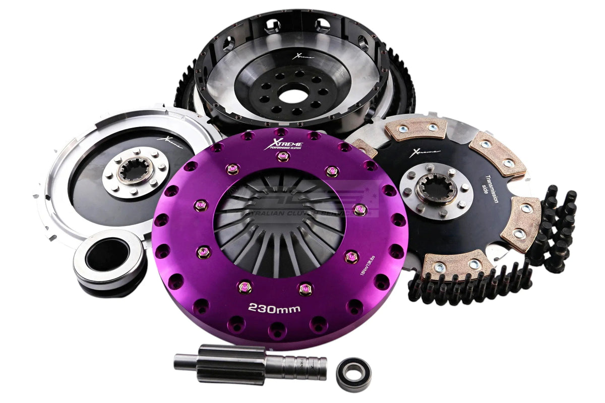 Xtreme Performance - 230mm Rigid Ceramic Twin Plate Clutch Kit Incl Flywheel 1800Nm