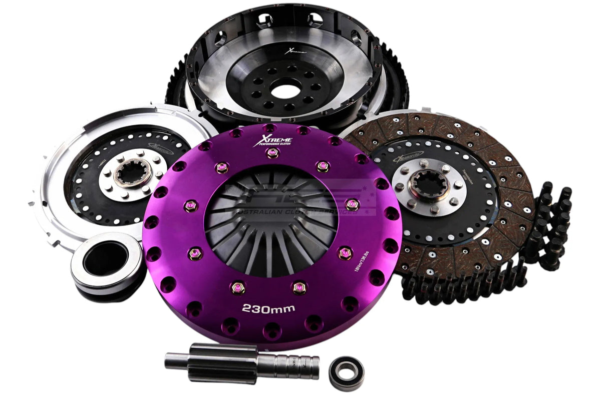 Xtreme Performance - 230mm Organic Twin Plate Clutch Kit Incl Flywheel 1200Nm