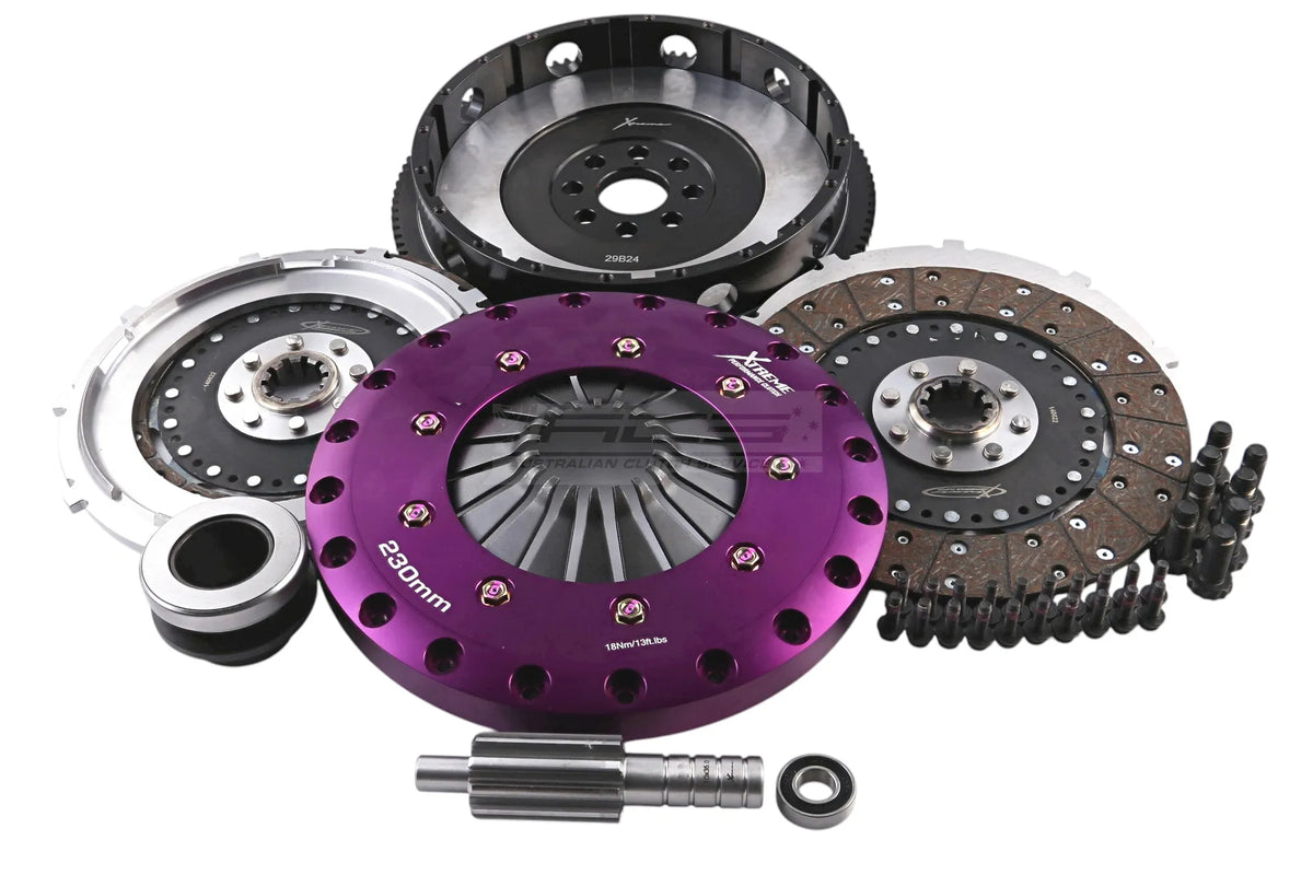 Xtreme Performance - 230mm Organic Twin Plate Clutch Kit Incl Flywheel 1200Nm