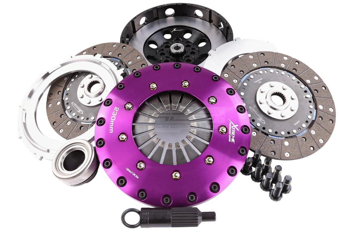 Xtreme Performance - 230mm Organic Twin Plate Clutch Kit Incl Flywheel 1200Nm