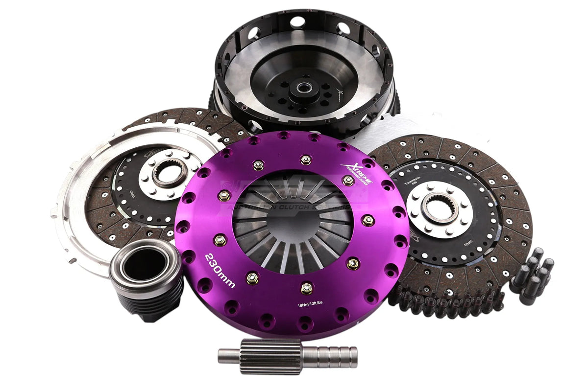 Xtreme Performance - 230mm Organic Twin Plate Clutch Kit Incl Flywheel 1200Nm