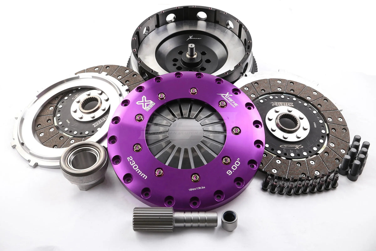 Xtreme Performance - 230mm Organic Twin Plate Clutch Kit Incl Flywheel 1200Nm