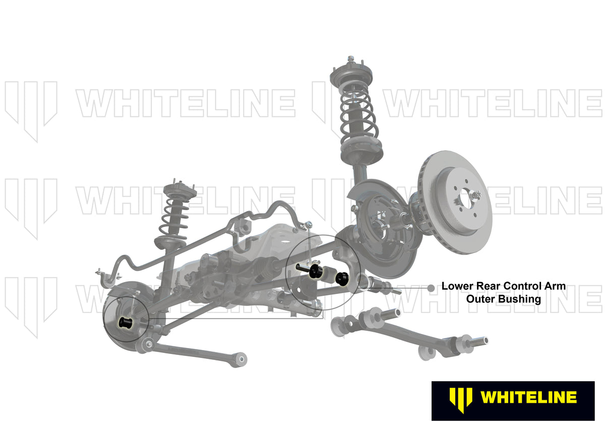 KCA379 - Control Arm Upper Rear - Outer Bushing Kit-Double Offset