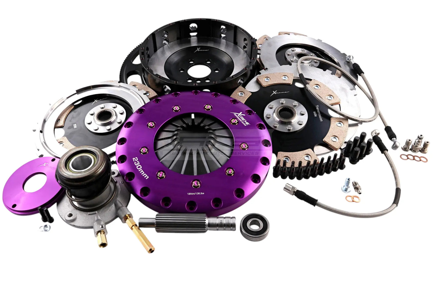 Xtreme Performance - 230mm Rigid Ceramic Triple Plate Clutch Kit Incl Flywheel & CSC