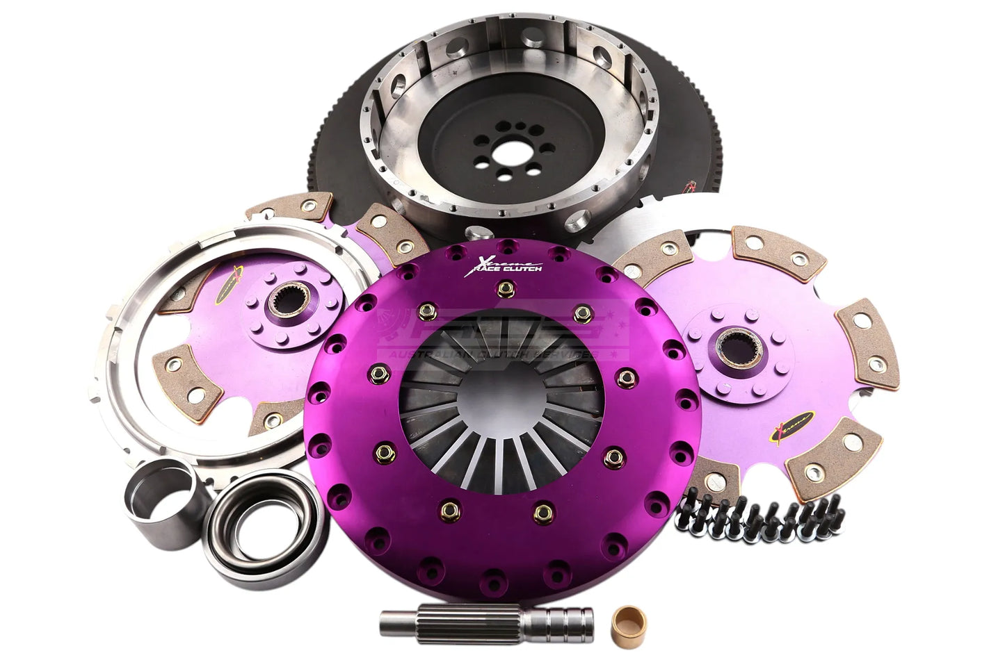 Xtreme Performance - 230mm Rigid Ceramic Twin Plate Clutch Kit Incl Flywheel 1800Nm