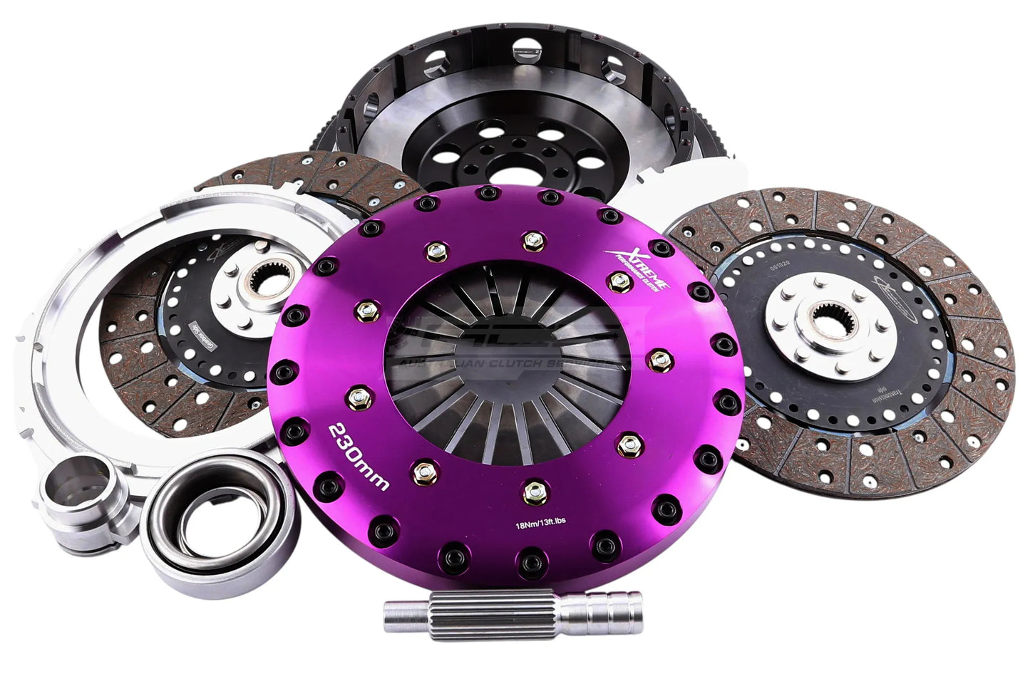 Xtreme Performance - 230mm Organic Twin Plate Clutch Kit Incl Flywheel 1200Nm