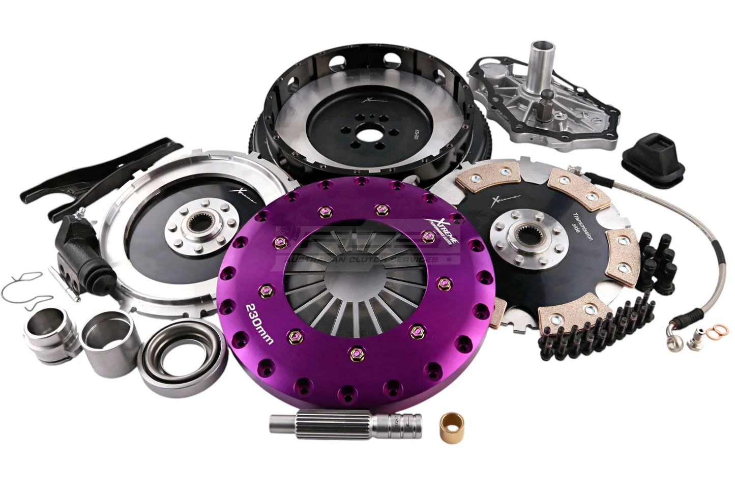 Xtreme Performance - 230mm Rigid Ceramic Twin Plate Clutch Kit Incl Flywheel 1800Nm