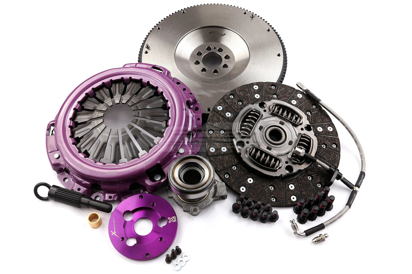 Clutch Kit - Xtreme Performance Heavy Duty Organic Incl Flywheel & CSC 620Nm 1250kg Conversion kit Dual-mass to solid flywheel