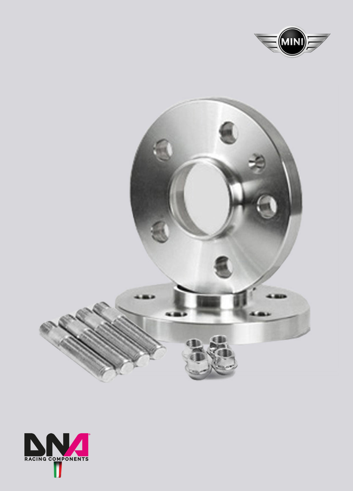 PC0371 Distanziali con prigionieri e dadi ruota DNA Racing Mini Cooper R50 R52 R53 +20mm