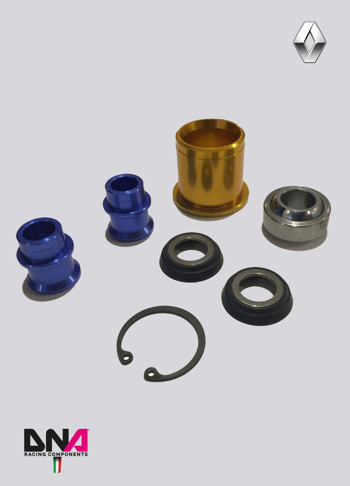 PC0616 Kit uniball anteriori trapezi anteriori DNA Racing Renault Clio III, Renault Clio IV
