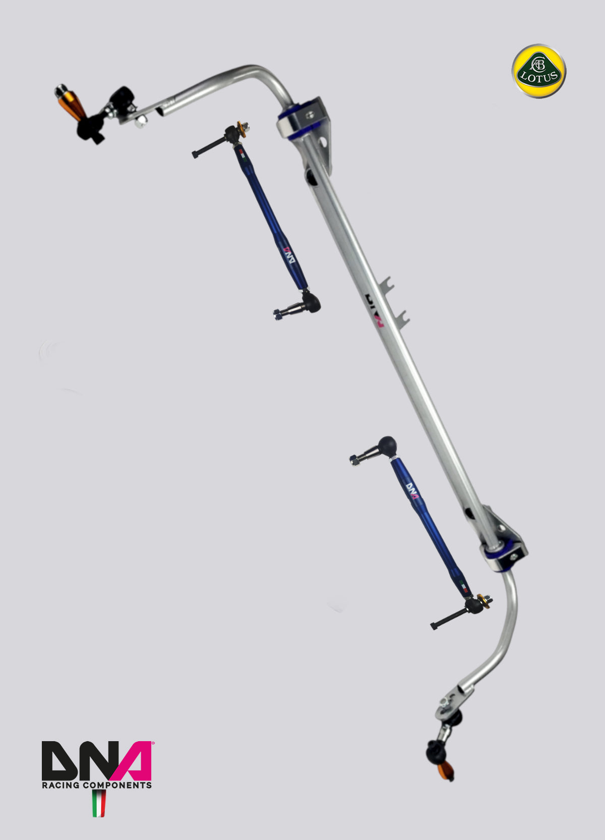 PC0876 Kit barra posteriore e barra irrigidimento tiranti convergenza DNA Racing Lotus Elise Exige S2