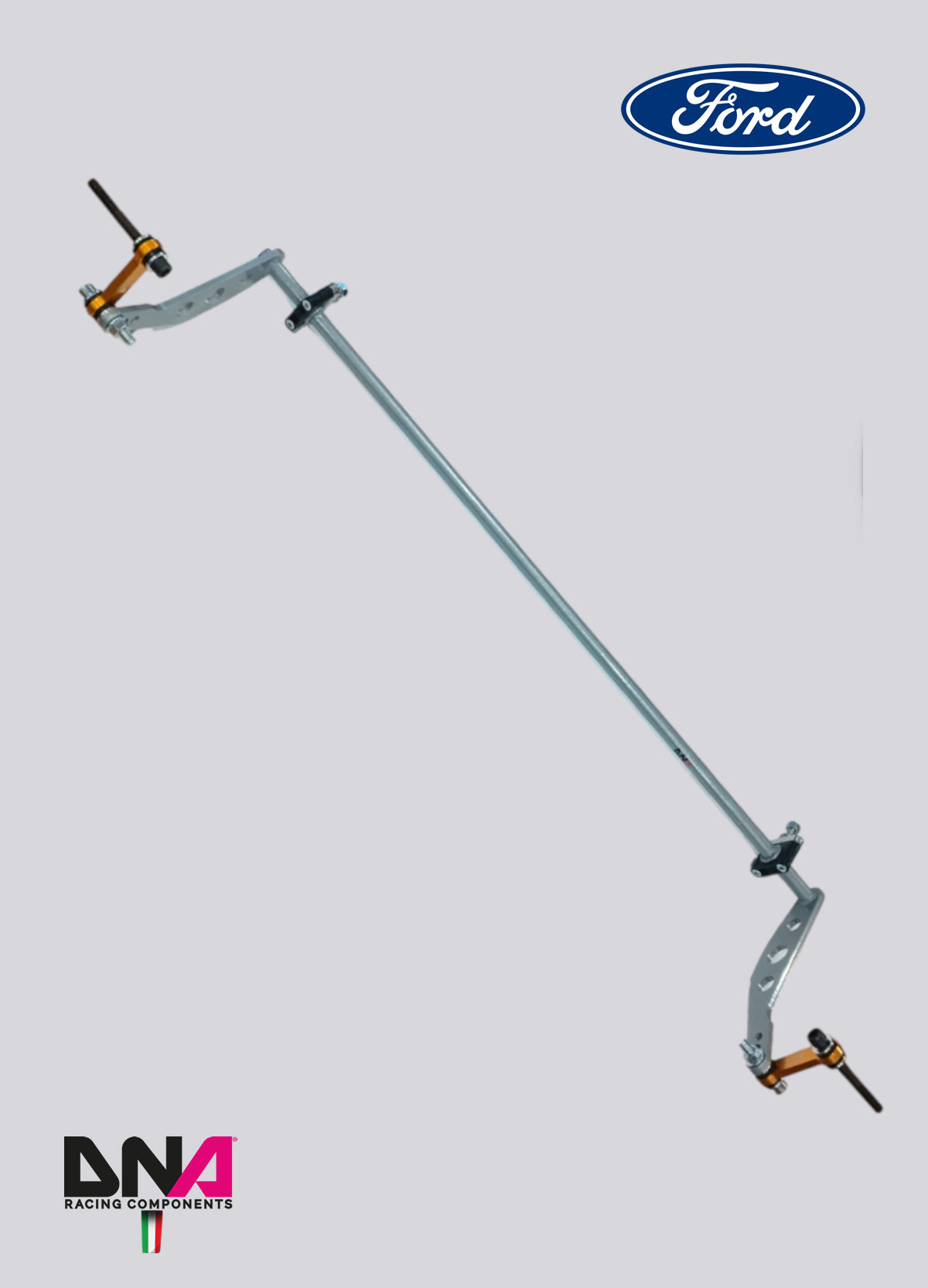 PC0978 Kit barra antirollio posteriore regolabile Ø 20x3mm DNA Racing Ford Fiesta MKVII