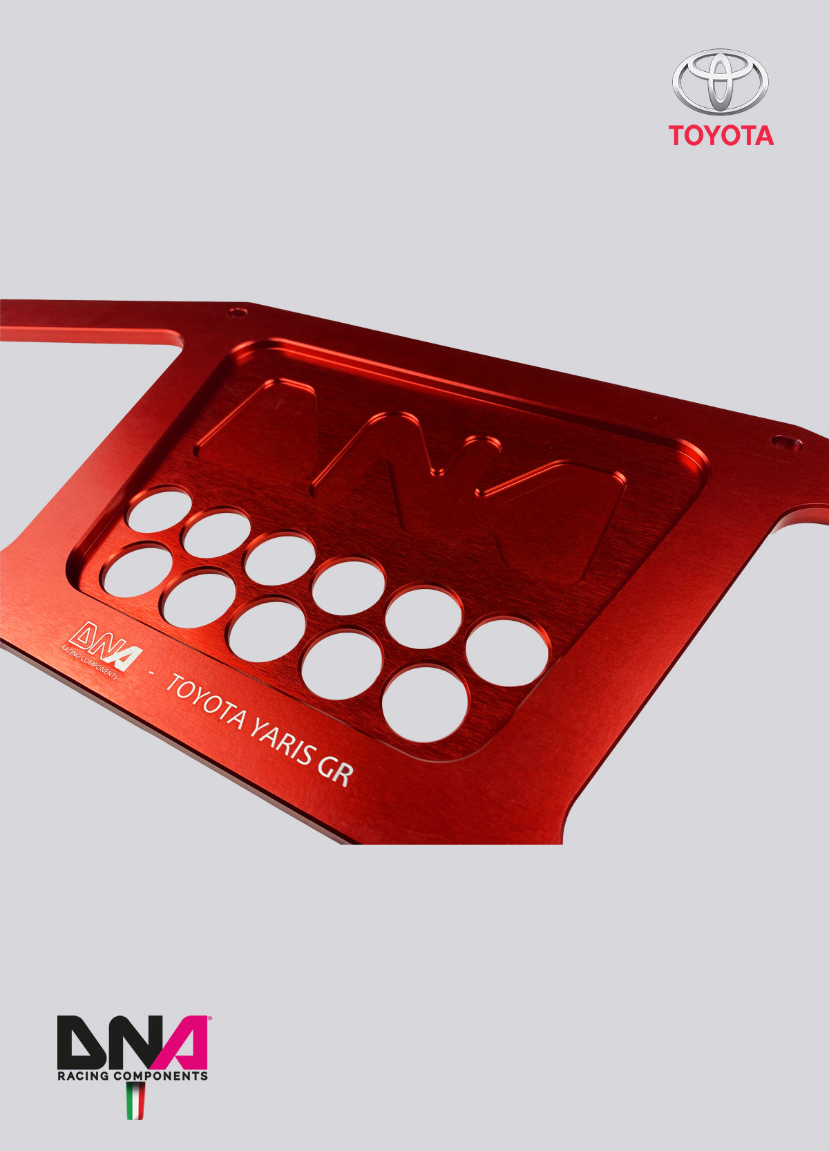 PC1617 Kit rinforzo slitta sospensione anteriore DNA Racing Toyota GR Yaris Mk1, Toyota GR Yaris Mk2