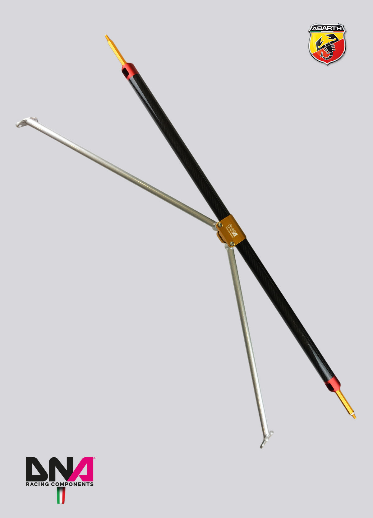PC1696 Kit barra duomi posteriore fibra di carbonio DNA Racing 500 Abarth versione EU
