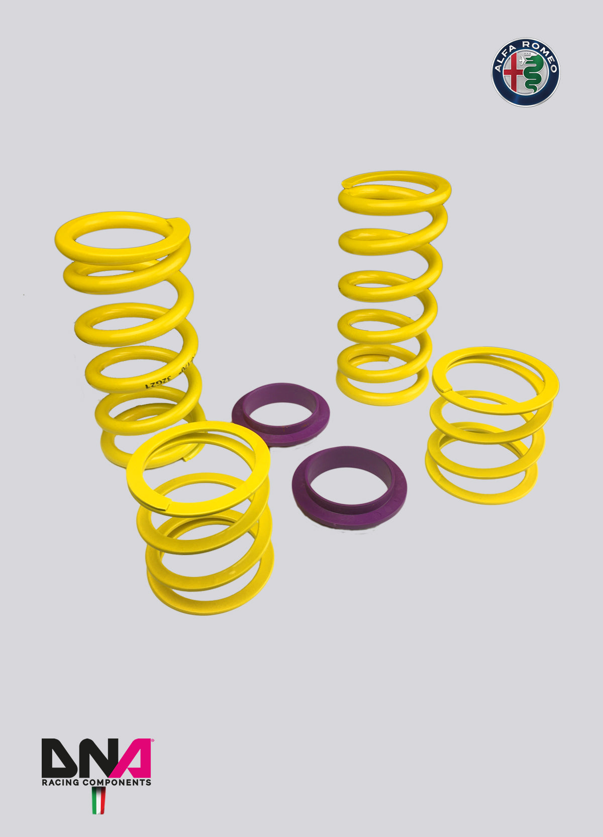 PC1942 Kit top mount DNA Racing regolabile Alfa Romeo Giulietta per BILSTEIN - ST - KW - BC Racing completo di molle racing