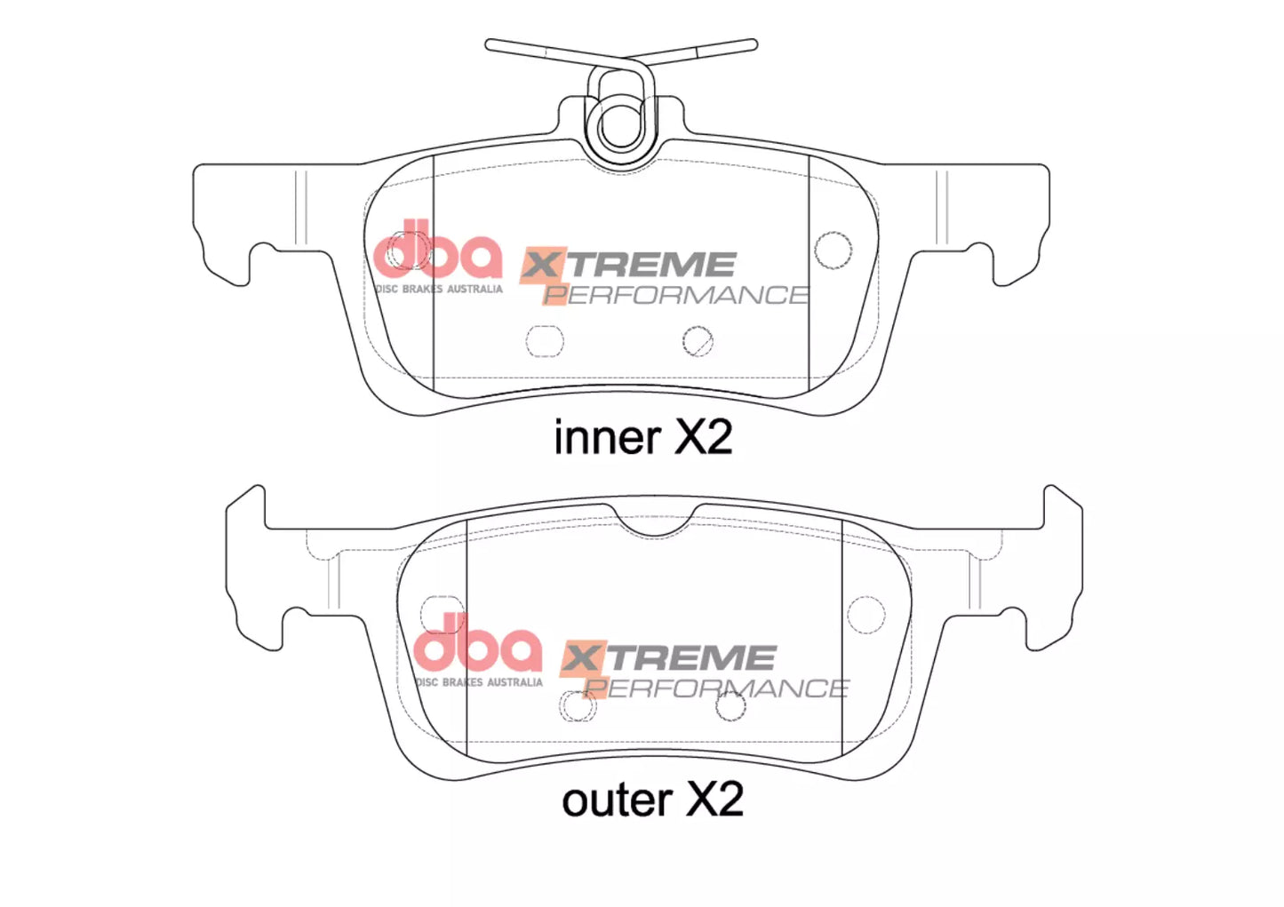 DBA DB15129XP - Brake Pads Xtreme Performance | Rear Axle