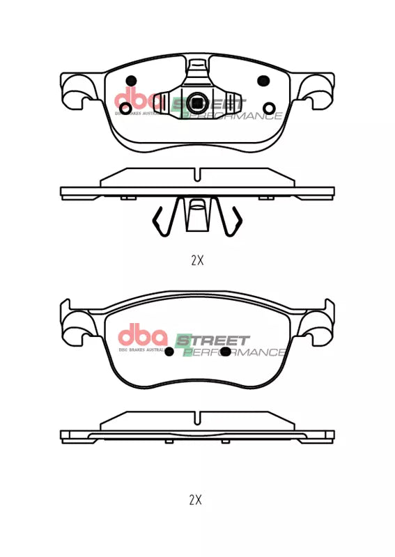 DBA DB15149SP - Brake Pads Street Performance | Front Axle