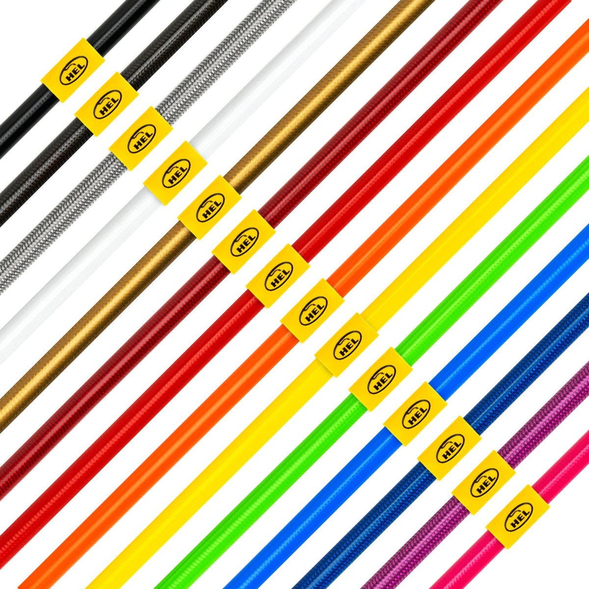 HEL per Honda Civic MB3 1.5 VTEC Tamburi Posteriori 1997-1999 tubi freno aeronautici in treccia metallica