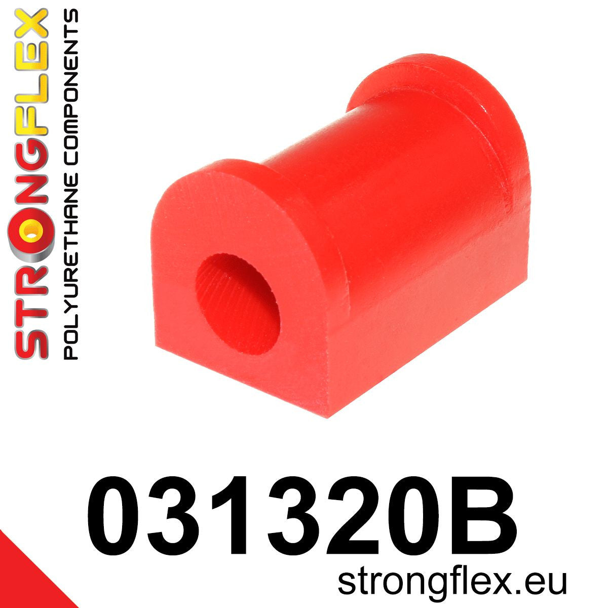 031320B Front / rear anti roll bar bush SPORT Standard (Red) BMW Seria 3 I (75-82) E21