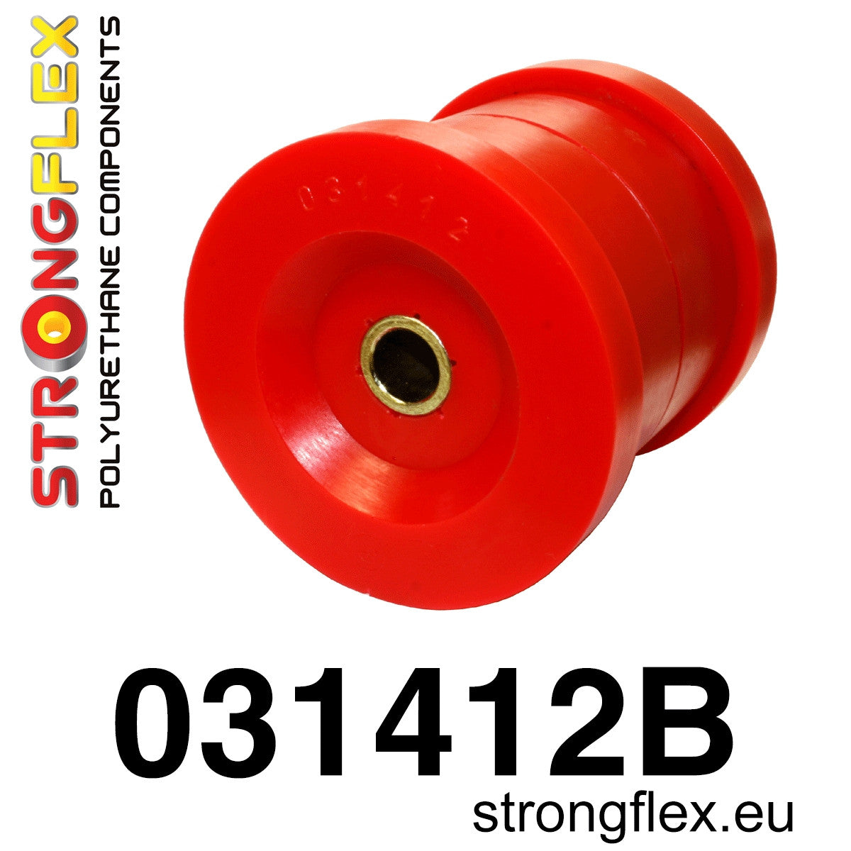 031412B Rear beam mount bush Standard (Red) BMW Seria 5 III (88-96) E34